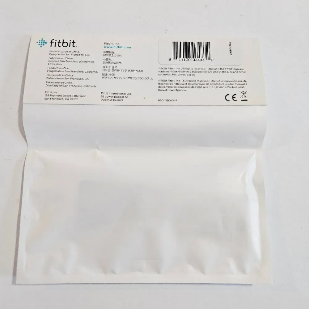 NIB Fitbit Versa Classic Replacement Watch Band Navy Blue Factory Sealed New